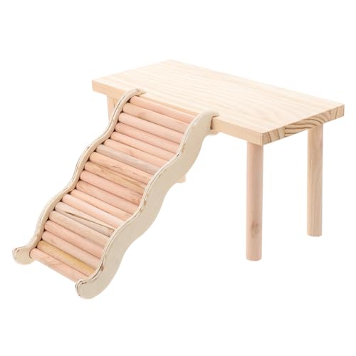 HOMOBABE Hamsterkäfig Plattform Holzleiter Teiliges Kauspielzeug Etagenstand für Zwerghamster Kleintiere Bewegung und Stressabbau HOMOBABE Hamsterkäfig Plattform Holzleiter Teiliges Kauspielzeug Etagenstand für Zwerghamster Kleintiere Bewegung und Stressabbau von HOMOBABE