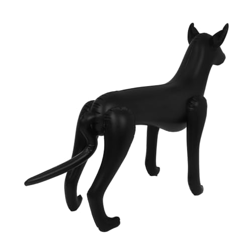 HOMOBABE Haustierkleidung hundezubehör aufblasbares Tier Schaufensterpuppenständer Ausstellungsstand für Hundekleidung Kleidung Schaufensterpuppe Hunde Schaufensterpuppe PVC Black von HOMOBABE