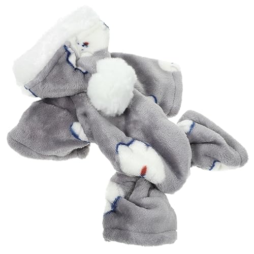 HOMOBABE Hundehandtücher zum Trocknen von Hunden Coole Hundejacke Windhund Haustierbedarf hundewintermantel hundemantel Warmhaltende Hundekleidung Wintermantel für Welpen Baumwolle Grey von HOMOBABE