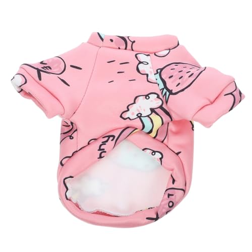 HOMOBABE Hundekleidung Hundemäntel Kleiner Rassen Karikatur Katzenbürste Für Kurzhaarige Katzen Katzenkostüme Für Haustiere Hundespielzeug Plüsch Hündchen Haustierkleidung Polyester Rosa von HOMOBABE