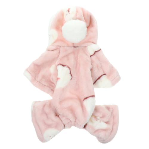 HOMOBABE Hundemäntel Kleiner Rassen Winterkostüm für Haustiere Winterkleidung für Hunde Haustiermantel Haustierbekleidung Winterkleidung für Haustiere Winterjacke für Welpen Baumwolle Rosa von HOMOBABE