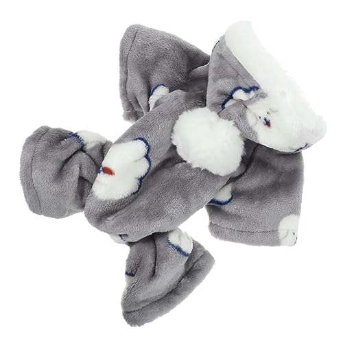 HOMOBABE Hundemütze Atmungsaktive Hundekleidung Autositz Für Kühldecke Für Hund Für Mittelgroße -Outfit Warmer Hundemantel Heiser Hundeshampoo Grey Baumwolle von HOMOBABE