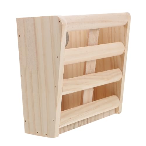HOMOBABE Käfig Innenregal für Kleintiere Holzfütterungsständer für Kaninchen und Meerschweinchen mit Fixer Bauweise für Fütterung und Minimierung von Abfall HOMOBABE Käfig Innenregal für Kleintiere Holzfütterungsständer für Kaninchen und Meerschweinchen mit Fixer Bauweise für Fütterung und Minimierung von Abfall von HOMOBABE