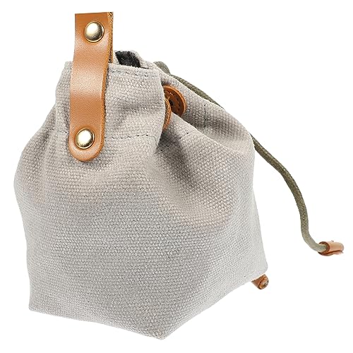 HOMOBABE Leckerli-Tasche für Haustiere hundefutterbeutel Dog Treat Bag Hund wassernapf Hundespielzeug Welpe Leckerli-Trainingstasche für Hunde Tragetasche behandeln Segeltuch Grey von HOMOBABE