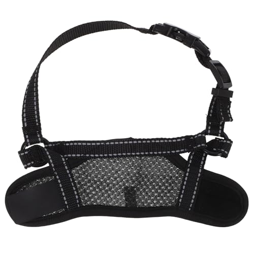 HOMOBABE Maulkorb für Hunde gegen Bellen Welpe Haustier Nase Maske Hundemaulkorb gegen Beißen Hundemaulkorb Größe S Maulkorb für kleine Hunde Hundemaul Ärmel Polyester Black von HOMOBABE