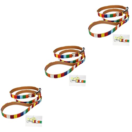 HOMSFOU 3st Regenbogenleine Hundetraining Führen Trainingsleine Für Hunde Heimtiertraining Führen Haustier Halsband von HOMSFOU