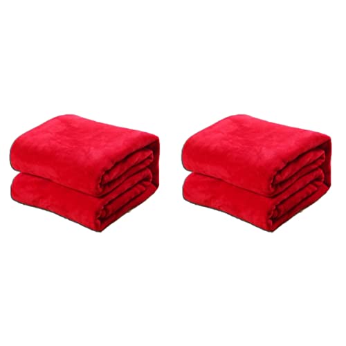 HOMSFOU Bettwäsche 2 Stück Couch Medium Decke Twin Fuzzy-Dog Fuzzy. Wendestuhl Flauschig X Xcm Schoner Autodecken Fleece Duschhunde Weich Zottelig Waschbar Bezug Schlafsofa von HOMSFOU