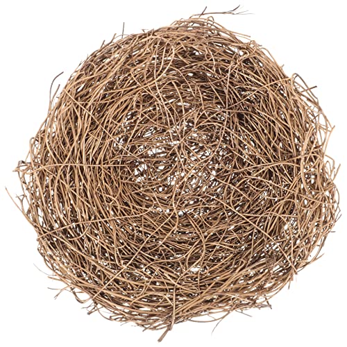 HOMSFOU Vogelnest Vogelnest Dekoratives Vogelnest Vogelnest-Ornament Ostern Vogelnesthaus Vogelnest Für Gartenhof Vogelnestverzierung Geflochtene Vogelnester Vogelhaus Natürlich Rattan von HOMSFOU