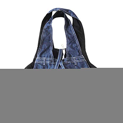 HONGBI Haustier Hund Denim Single-Schulter Sling Bag Katze Hund Tragetuch Hundetasche Umhängetasche Handtasche Tragbar Draussen Reise Hündchen Carrier PaketDunkelblaue Farbe 33 * 17 * 53 von HONGBI