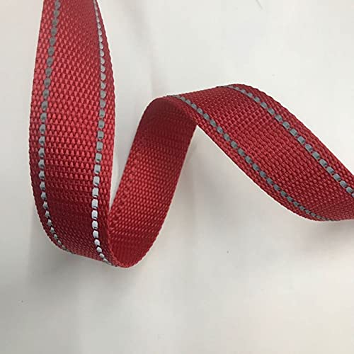 HONGE 5 Meter 20 mm Polyester Reflektierendes Gurtband Rucksack Tasche Nähen Zubehör Haustier Halsband Handarbeit von HONGE