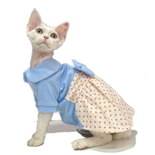 HONGSUO Sphynx-Katzenkleidung Devon/haarloses Katzenschleifenkleid, Prinzessinnenkleid, Bequem Und Hypoallergen,Rock,XXXL+ von HONGSUO