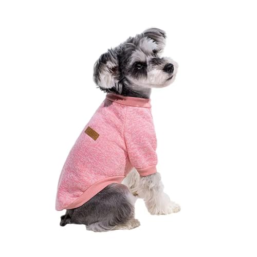 HONGYEMY Hundekleidung Halten Sie Sich Warme Kätzchen Welpe Kleidung Kleiner Hund Französisch Bulldogge Sweatshirt Haustier Hunde Katzen Jacke Mantel Kleidung-rosa-XL von HONGYEMY