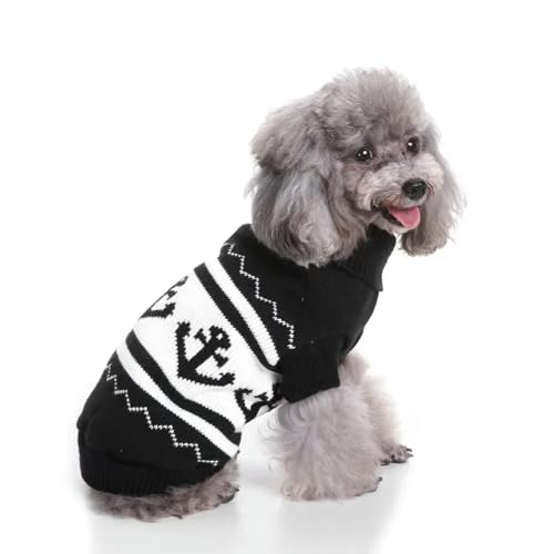 HONGYEMY Hundekleidung Haustierkleidung Schwerer Pullover Hund Kleidung Teddy Kleidung Hund Herbst Und Winterkleidung-myd69 Anker-XXL von HONGYEMY