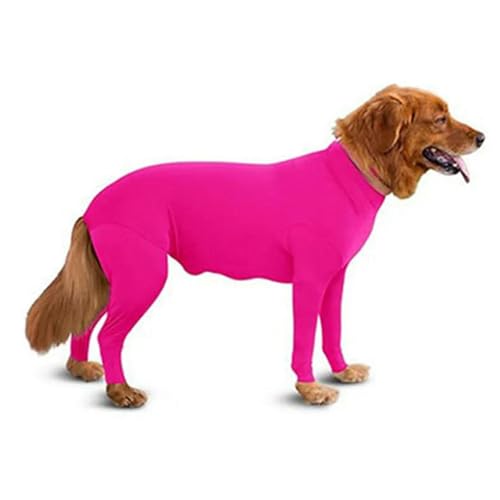 HONGYEMY Hundekleidung Hundekleidung Kleider Aus Hundehaarshirtkörper Jumpsuit Für Große Hunde-rosa-XL von HONGYEMY