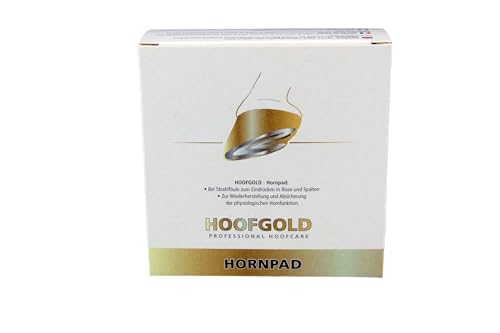 HOOFGOLD Hornpad für Pferde - Strahlpflege bei Strahlfäule, zum Eindrücken in die Strahlfurche, Inhalt 10 Pads von HOOFGOLD