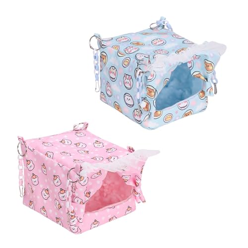 Vogel-Sitzstange, Hängematte/Bettzelt für Papageien, Wellensittiche, pelzige Decke für kleine und große Papageien, Spielzeug Vogel-Sitzstange, Hängematte/Bettzelt für Papageien, Wellensittiche, pelzige Decke für kleine und große Papageien, Spielzeug von HOOLRZI