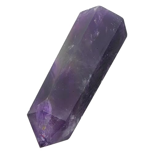 HOOTNEE Büro-kristallsäule Geschenk Aus Kristallstein Kristallsäulendekor Polierte Kristalle Haussteindekoration Chakra-Edelsteine Taschenkristalle Amethyst Meditationsstein Rauer Stein von HOOTNEE