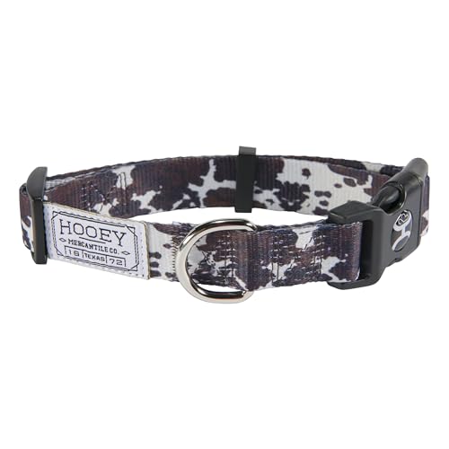 Hooey Nomad Hundehalsband, strapazierfähiges Polyester-Gurtband mit grafisch inspirierten Drucken, nur Kuh, Größe L von HOOey