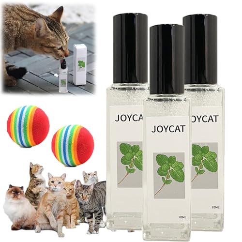 HOPASRISEE Herbal Cat Joy Spray, Herbal Cat Joy, Catnip Spray for Cats, Pets Catnip Spray, Kitty Joy Herbal Cat Joy, Kitty Joy Herbal Spray, Cat Training Spray with Catnip (3PC) von HOPASRISEE