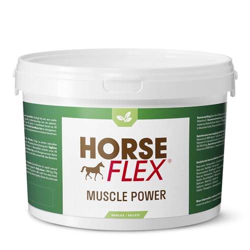 HORSE FLEX Muscle Power Komplex Pulver für Pferde zur Unterstützung der Muskeln - 1400 Gramm von HORSE FLEX