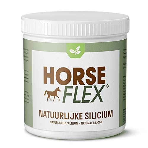 HORSE FLEX Natürliches Silizium Pulver für Pferde zur Unterstützung von Knochen, Knorpel, Sehnen, Hufen und Fell - 500 Gramm von HORSE FLEX