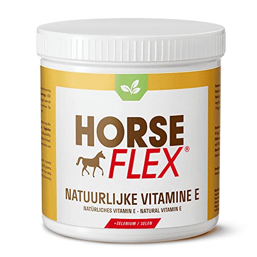 HORSE FLEX Natürliches Vitamin E + Selen Pulver für Pferde zur unterstützung die Muskelfunktionen, den Muskelstoffwechsel und Muskelaufbau - 272 Gramm von HORSE FLEX