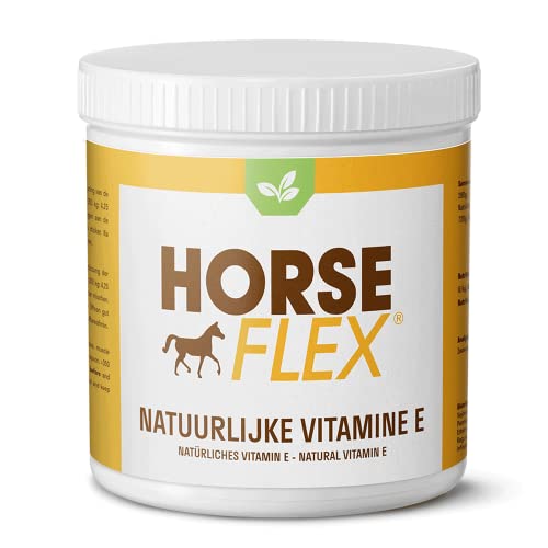 Horse Flex Natürliches Vitamin E Pulver ohne Zusatz von Selen für Pferde zur Unterstützung der Muskeln, Muskelstoffwechsels und Fruchtbarkeit von HORSE FLEX