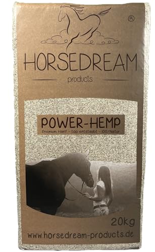 HORSEDREAM Power-Hemp Classic | Einstreu Pferde & Kleintiere | 100% Hanf | Allergiker | 20 kg von HORSEDREAM