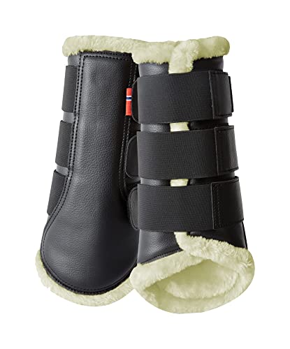 HORZE B Vertigo Gummistiefel, Fleece-gefüttert, Schwarz, Größe L von HORZE