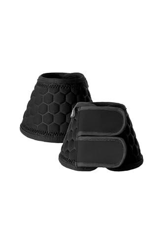 HORZE Pferde Hufglocken Urban Vitality, 2er Set, Schwarz, L von HORZE