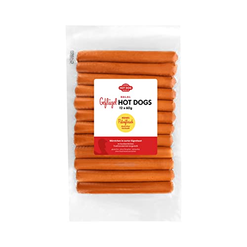 HOT DOG WORLD - GEFLÜGEL Hot Dog Würstchen 60 g (12er Pack) von HOT DOG WORLD