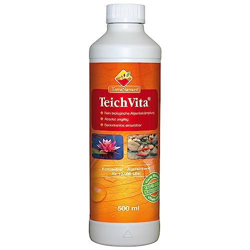 TerraNawaro TeichVita Konzentrat 500 ml, Algenstopp, Naturprodukt, für Gartenteiche, Koi-Teiche, Schwimmteiche von HOTREGA