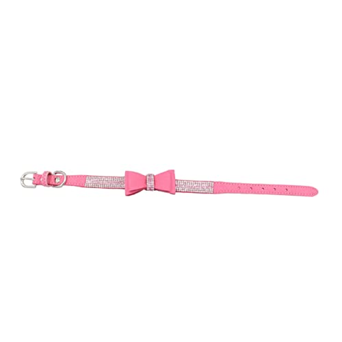 HOUDERCO 1 Satz Diamanthalsband für Haustiere Hundepflegeset Haarschneidemaschine für Hunde sicherheitsschloss welpenhalsband Haustier Hundehalsband strapazierfähiges Hundehalsband Rosa von HOUDERCO