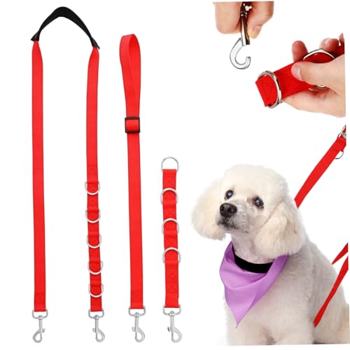 HOUDERCO 1 Set Haustierpflege Set Hundeleine Doppelclip Haustier Badegurt Hundespielzeug Hundetraining wasserdichte Haustier Badeschnur Kette Hundepfotenschneider Hundeseil von HOUDERCO