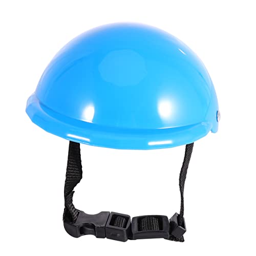 HOUDERCO 1Stk Haustierbedarf reflektierendes hundehalsband Hundemütze Hund Schatten Beschützer Hundegeburtstagsmütze pet Supplies Haustierhelm Sicherheitshut für Hund Welpenhelm Blue von HOUDERCO