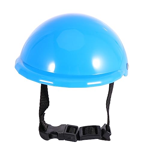 HOUDERCO 1Stk Haustierbedarf tierische bescherung schutzhelm sicherheitsmütze Security Cap Safety Helmet Welpendecke Hundehelm Haustier Helm züchten Welpenhelm Sicherheitshut für Hund Blue von HOUDERCO