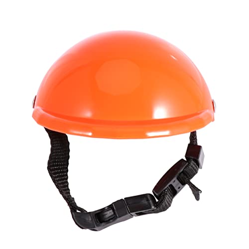 HOUDERCO 1Stk Sicherheitshut für Hund Welpe Haustierbedarf Hundemütze Sonnenhut für Hunde Hunde-Propeller-Hut Transportbox für Haustiere Hundedecke Helme für Katzen Haustierhelm Orange von HOUDERCO