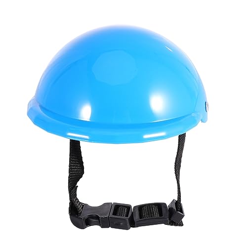 HOUDERCO 1Stk Welpenhelm Kühlweste für Haustiere Kühlendes Bandana für Hunde Puffer Hund Sonnencreme Hundekostüm-Helm hundehelm Haustierhelm Sicherheitshut für Hund Haustierbedarf Blue von HOUDERCO