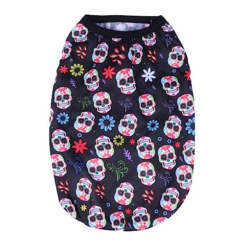 HOUDERCO 1stk Hundekleidung Dackel Halloween-kostüme Hunde Hoodies Fleece-hundemantel Hund Halloween Hundeperücke Für Hunde Haustier Dinosaurierkostüm Welpen-Halloween-kostüme Weiß Stoff von HOUDERCO