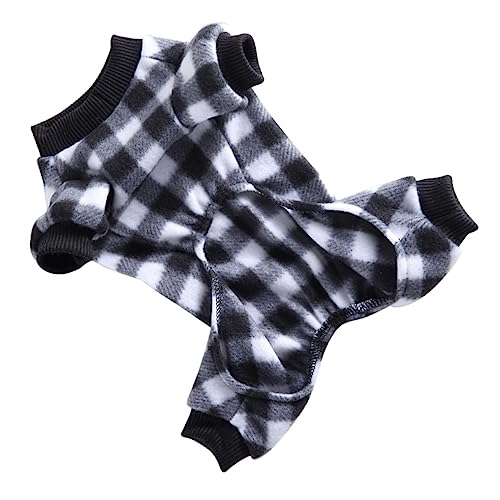 HOUDERCO 1stk Kleidung Für Haustierhunde Hunde-Pyjama Welpenpullover Warmes Haustierkostüm Hundenapf Pyjama Für Welpen Dackel Hundekostüme Hundejacke Mittel Haustierkleidung Polyester von HOUDERCO