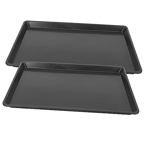 HOUDERCO 2St Käfigfach zum Ersetzen Hasen zubehör für den käfig kaninchenstall zubehör Meerschweinchen-Käfigmatte Haustier Käfige Häschenkäfighalter Ersatzschale für Hundebox Plastik Black von HOUDERCO