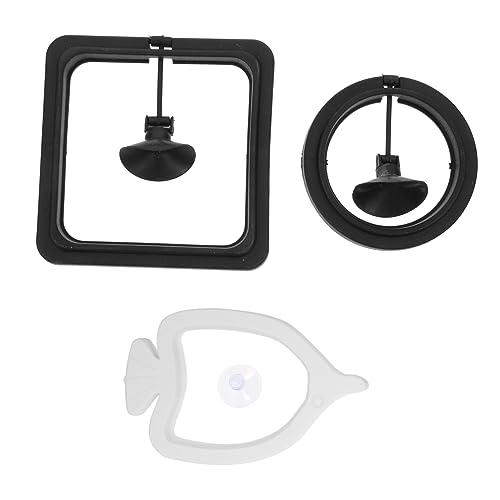 HOUDERCO 3st Abgehängter Fütterungskreis Netz Aquarium Ringe Tank Bequemer Aquarienkreis Fischfutterautomat Wiederverwendbarer Futterring Für Fische Kleiner Aquarienring Automatisch PVC von HOUDERCO