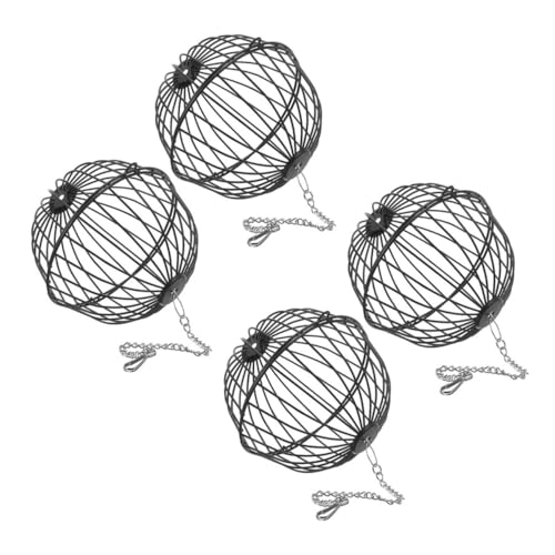 HOUDERCO Grasfutterspender Für Hamsterkäfig 4-teiliges Set Futterspender Zum Aufhängen Futterspender Für Haustiere von HOUDERCO