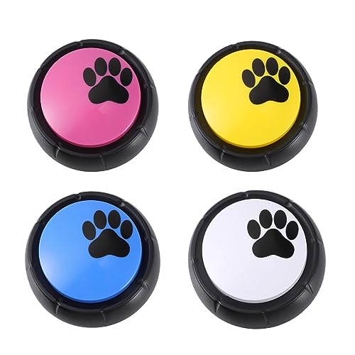 HOUDERCO 4 Stück Pet-Training-schaltfläche Langlebiges Für Haustiere Katzenknöpfe Sprechende Knöpfe Exquisite Spielsachen Für Haustiere Mini- Tierisches Abs von HOUDERCO