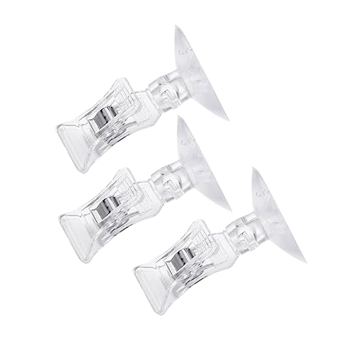 HOUDERCO 6St Futterklammern für Aquarien Tassendrehhaken Wasser Fischnetz Garnelenfutterstation für Aquarienfische Aquarium Zubehör Aquarium Futterhalter Aquarium-Clip Fütterungswerkzeug von HOUDERCO