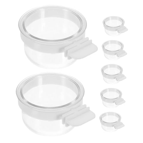 HOUDERCO 7stücke Teiliges Abnehmbarer Transparenter Vogelfutterbecher Aus Kunststoff Für Kleine Vögel Für Wellensittiche Und Nymphensittiche Einfache Reinigung Und Ergonomisches Design HOUDERCO 7stücke Teiliges Abnehmbarer Transparenter Vogelfutterbecher Aus Kunststoff Für Kleine Vögel Für Wellensittiche Und Nymphensittiche Einfache Reinigung Und Ergonomisches Design von HOUDERCO