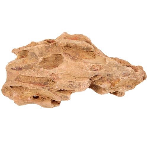 HOUDERCO Aquarium Rock Dekoration Schildkröte Futterspender Fischstein Aquarium Höhle Panzer Aquarium- -Ornamente Tank Aquarienfilter Landschaftsbau Bausatz Qualle Pinienrinde von HOUDERCO