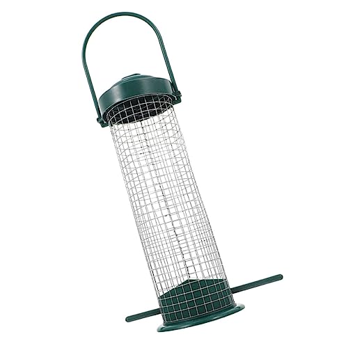 HOUDERCO Hängender Vogelzuführer Für Außenbereich Grüner Vogelfutterspender Für Wilde Vögel Wetterfest Und Robust Perfektes Zubehör Für Garten Und Terrasse von HOUDERCO