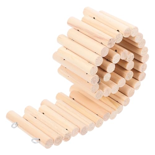 HOUDERCO Hamster Holzbrücke Biegsame Rampe Für Kleintiere Kletterspielzeug Für Hamster Rennmäuse Und Andere Kleine Haustiere Höhe Für Käfige Und Aktivitäten von HOUDERCO