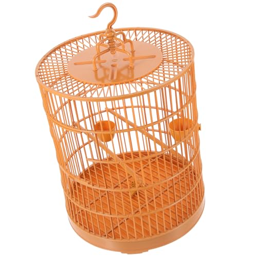 HOUDERCO Hamster Käfig Vogel Nistwand Hanging Vogel Käfig Haustier Feeder Gelbe Plastik von HOUDERCO